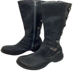 Merrell Captiva Launch Drizzle Womens 11 Mid-Calf Nubuck Leather Boots Waterproo